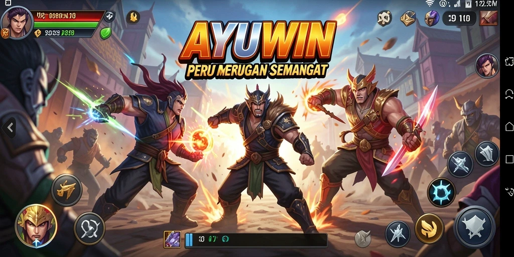 Screenshot AYUWIN menunjukkan aksi pertarungan yang mendebarkan.
