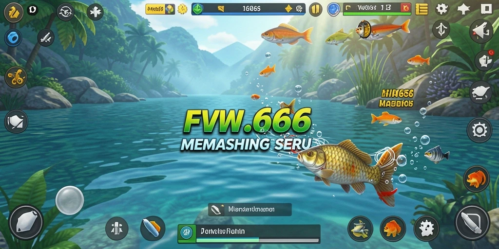 Tangkapan ikan besar dalam gameplay FW66 yang menegangkan.