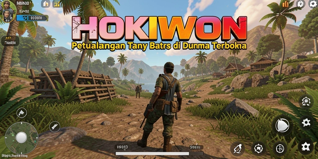 Tampilan gameplay <strong>HOKIWON</strong> yang memukau di dunia terbuka.