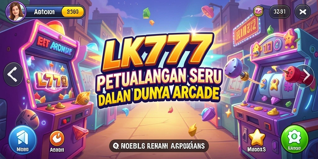 Screenshot utama menunjukkan aksi seru di dalam game Arcade LK777.