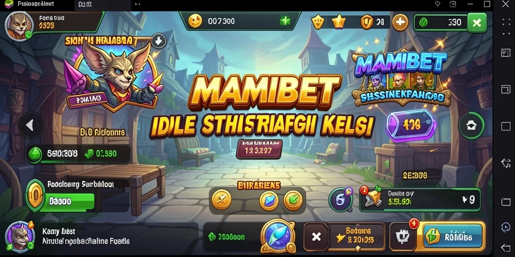 Tampilan gameplay MAMIBET dengan strategi yang menarik dan karakter unik.