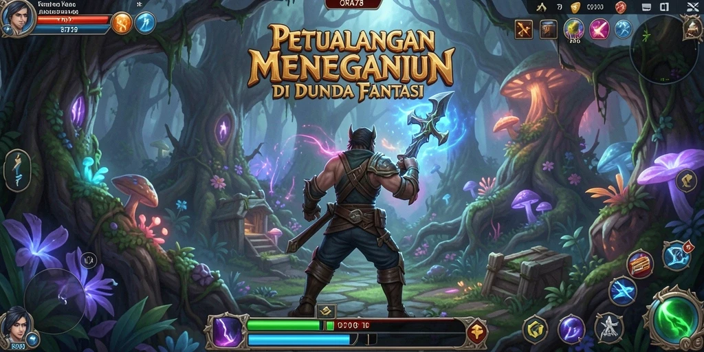 Tangkapan layar menunjukkan aksi seru dalam gameplay RPG.