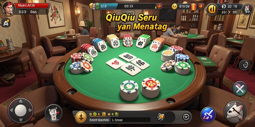 Screenshot gameplay QiuQiu S13 dengan grafis menarik.