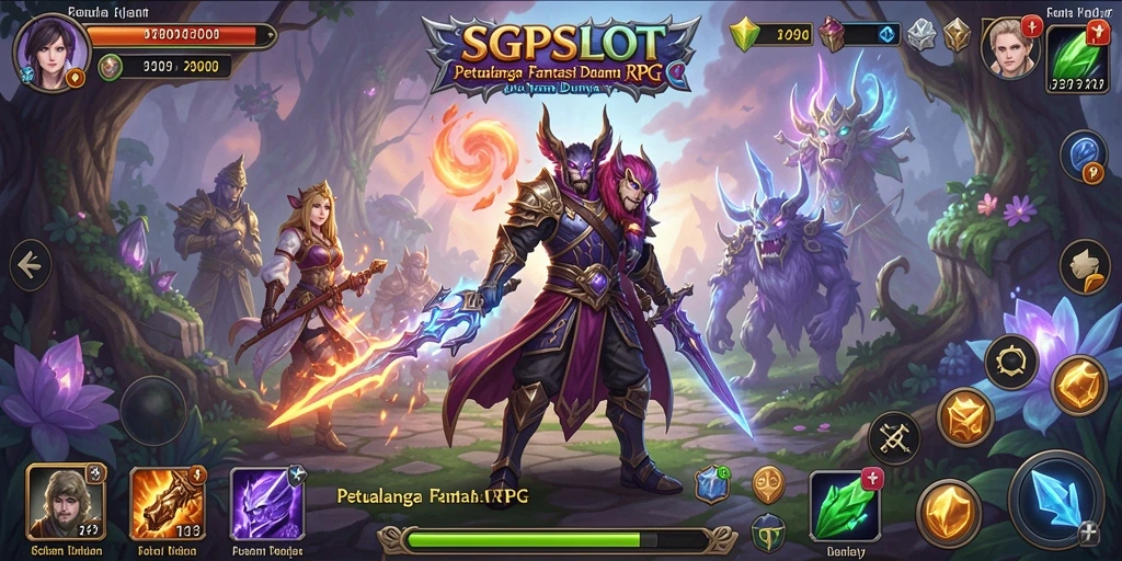 Tampilan seru gameplay RPG SGPSLOT yang penuh aksi.