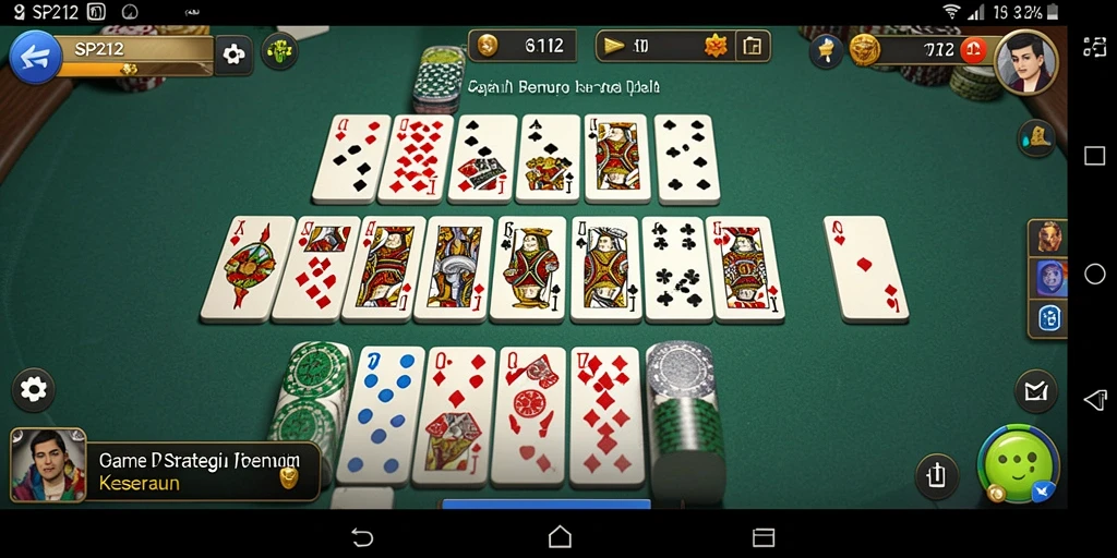 Screenshot gameplay SP212 yang menampilkan keseruan bermain Domino.
