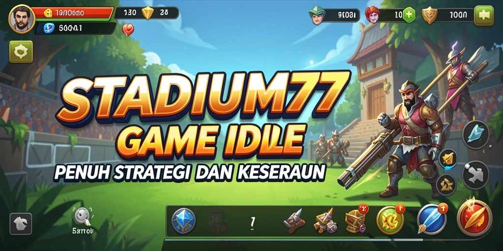 Tampilan gameplay menarik dari <strong>STADIUM77</strong> dengan grafis stadion yang menawan.