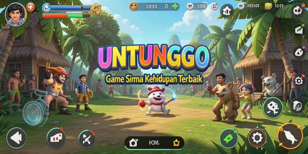Gameplay UNTUNGGO yang seru dan mengasyikkan.